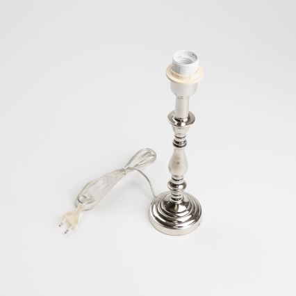 Brilagi - Stona lampa CERIA 1xE27/60W/230V prečnik 30 cm sjajni hrom/siva