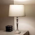 BRILAGI - Stona lampa CERIA 1xE27/60W/230V prečnik 30 cm srebrna/siva
