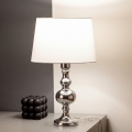 BRILAGI - Stona lampa CERIA 1xE27/60W/230V prečnika 30 cm sjajni hrom/bela