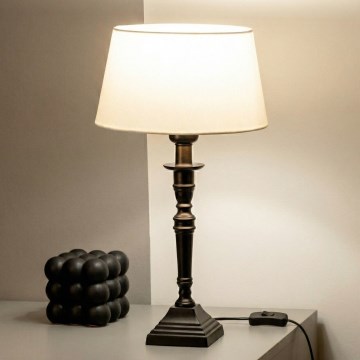 Brilagi - Stona lampa CERIA 1xE27/60W/230V Ø 25 cm crna/bela