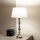 Brilagi - Stona lampa CERIA 1xE27/60W/230V Ø 25 cm sjajni hrom/bela