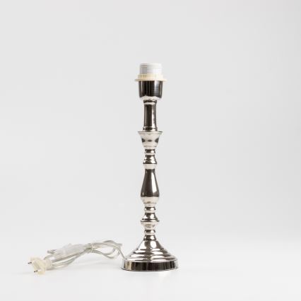 Brilagi - Stona lampa CERIA 1xE27/60W/230V Ø 25 cm sjajni hrom/bela