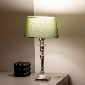 BRILAGI - Stona lampa CERIA 1xE27/60W/230V Ø 25 cm srebrna/zelena