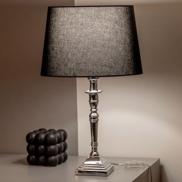 BRILAGI - Stona lampa CERIA 1xE27/60W/230V Ø 30 cm srebrna/crna