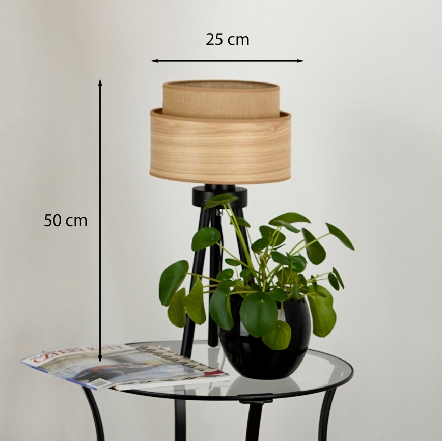 Brilagi - Stona lampa MONTANA BOHO 1xE27/15W/230V braon/crna