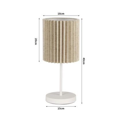 Brilagi - Stona lampa NORDIC WAVE 1xE27/15W/230V lan/bela