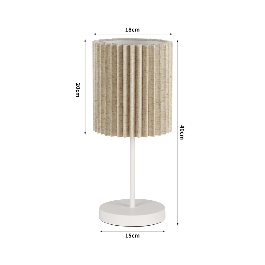 Brilagi - Stona lampa NORDIC WAVE 1xE27/15W/230V lan/bela