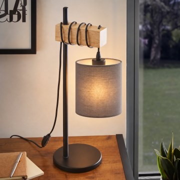 BRILAGI - Stona lampa NUBILA 1xE27/40W/230V braon/crna/antracit