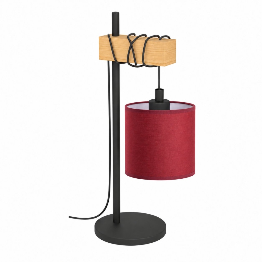BRILAGI - Stona lampa NUBILA 1xE27/40W/230V braon/crna/pompejska crvena