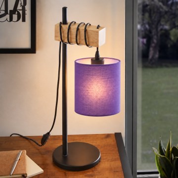 BRILAGI - Stona lampa NUBILA 1xE27/40W/230V smeđa/crna/ljubičasta