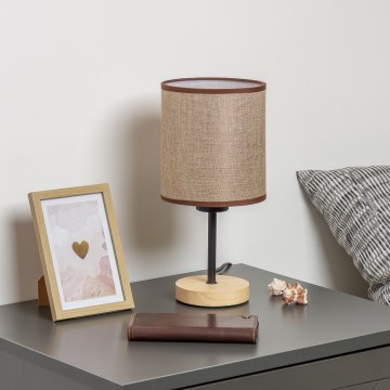 Brilagi - Stona lampa NUBILA WOOD 1xE27/25W/230V hrast/braon