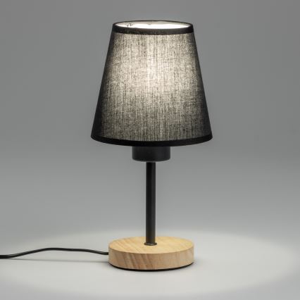 Brilagi - Stona lampa NUBILA WOOD 1xE27/25W/230V hrast/crna