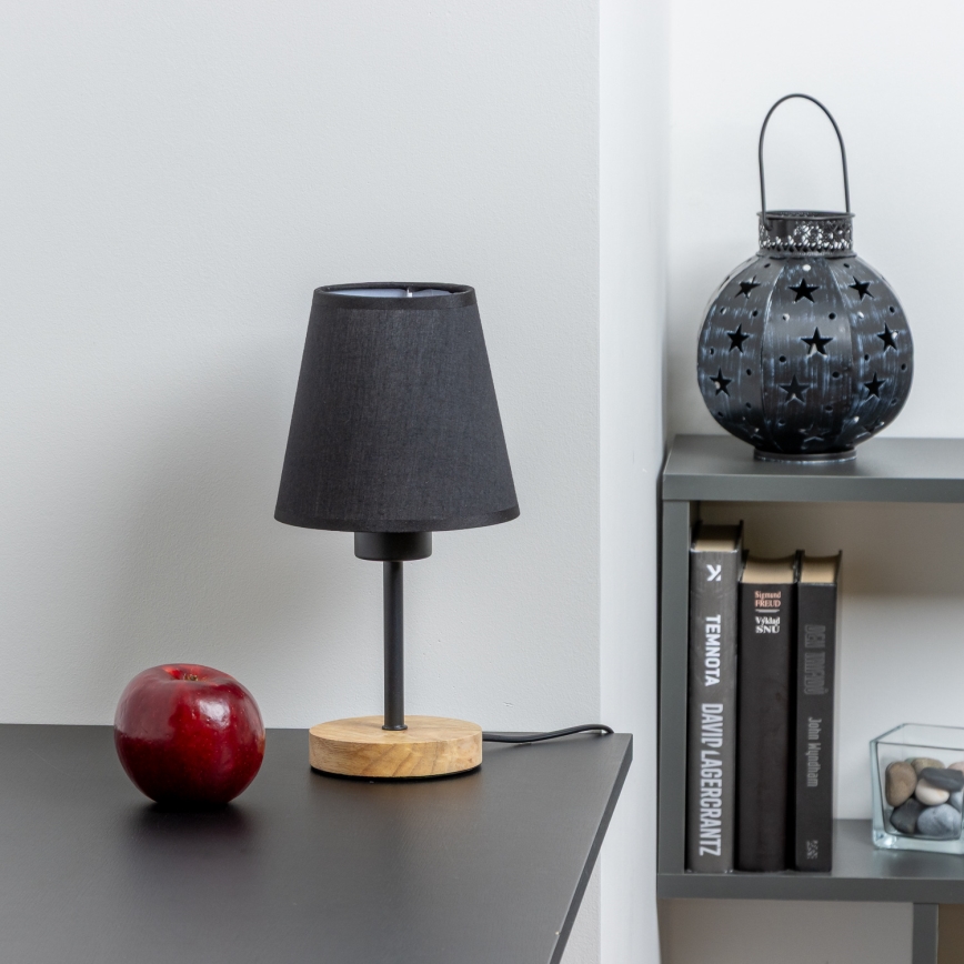 Brilagi - Stona lampa NUBILA WOOD 1xE27/25W/230V hrast/crna