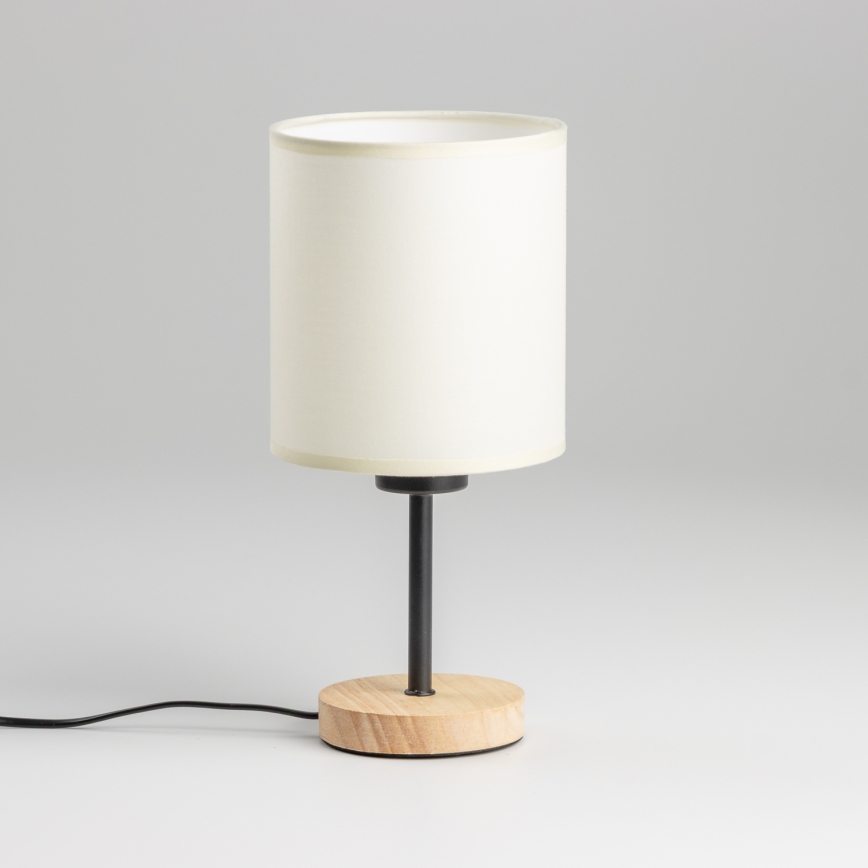 Brilagi - Stona lampa NUBILA WOOD 1xE27/25W/230V hrast/crna/krem