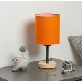 Brilagi - Stona lampa NUBILA WOOD 1xE27/25W/230V hrast/crna/narandžasta