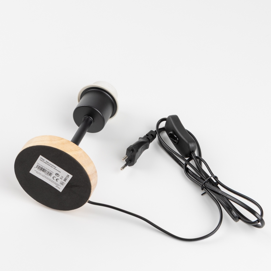 Brilagi - Stona lampa NUBILA WOOD 1xE27/25W/230V hrast/ružičasta