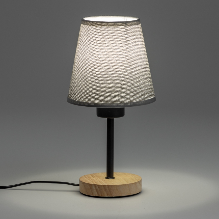 Brilagi - Stona lampa NUBILA WOOD 1xE27/25W/230V hrast/siva