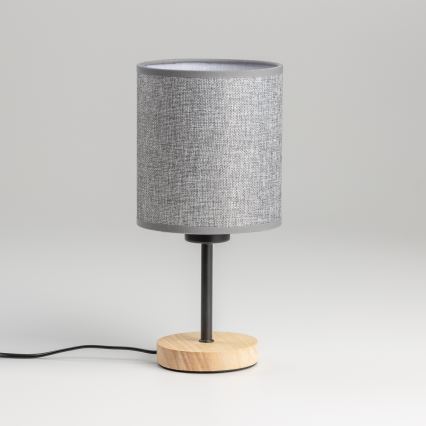 Brilagi - Stona lampa NUBILA WOOD 1xE27/25W/230V hrast/siva