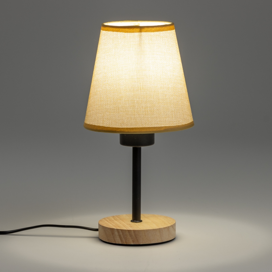 Brilagi - Stona lampa NUBILA WOOD 1xE27/25W/230V hrast/svetlo braon