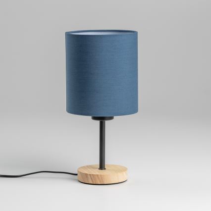 Brilagi - Stona lampa NUBILA WOOD 1xE27/25W/230V hrast/tamno plava