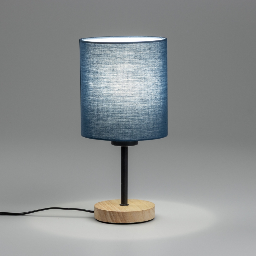 Brilagi - Stona lampa NUBILA WOOD 1xE27/25W/230V hrast/tamno plava