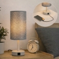 Brilagi - Stona lampa sa USB portom TABLON 1xE27/25W/230V bež/siva
