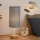Brilagi - Stona lampa sa USB portom TABLON 1xE27/25W/230V hrast/bela/siva