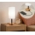 Brilagi - Stona lampa sa USB portom TABLON 1xE27/25W/230V hrast/crna/bela