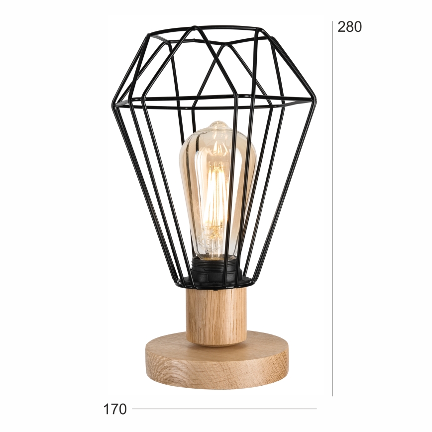 Brilagi - Stona lampa WOODY BASKET 1xE27/60W/230V hrast