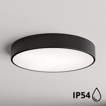 Brilagi - Stropna plafonjera za kupatilo CLARE 4xE27/24W/230V, prečnik 50 cm, IP54, crna