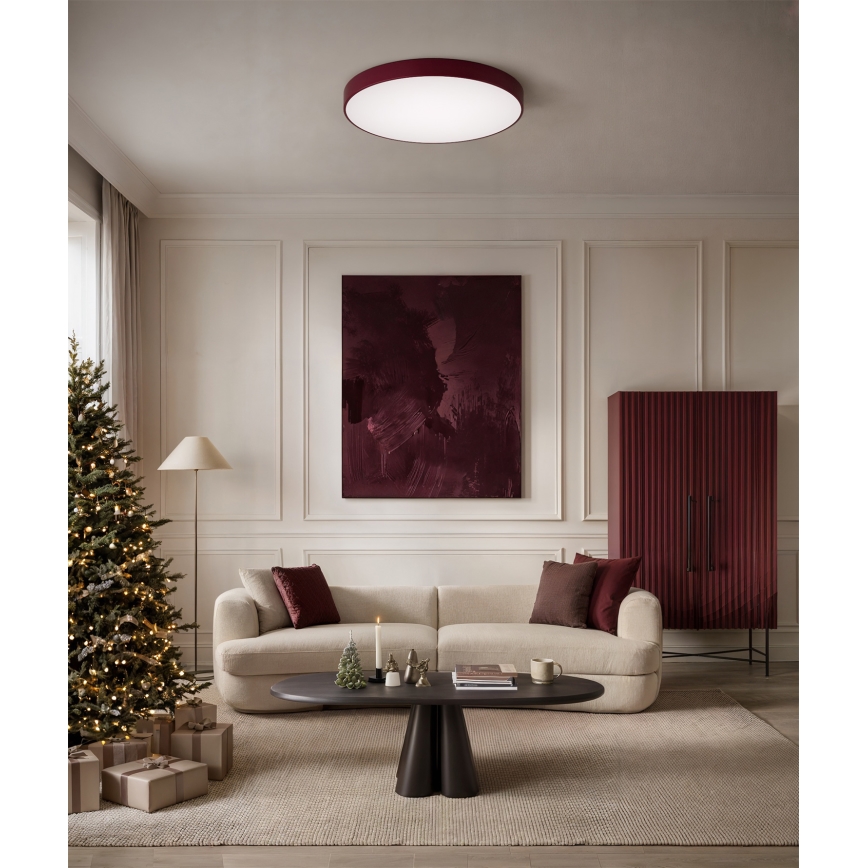 Brilagi - Stropna svetiljka CLARE 4xE27/40W/230V preč. 50 cm bordo