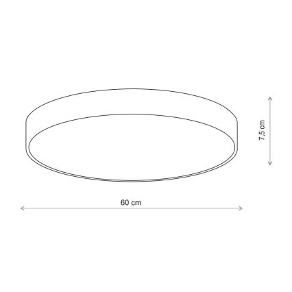 Brilagi - Stropna svetiljka CLARE 5xE27/24W/230V, prečnika 60 cm, bež