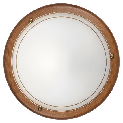 Brilagi - Stropna svetiljka ORBIS 1xE27/60W/230V, prečnik 30 cm, od borovine