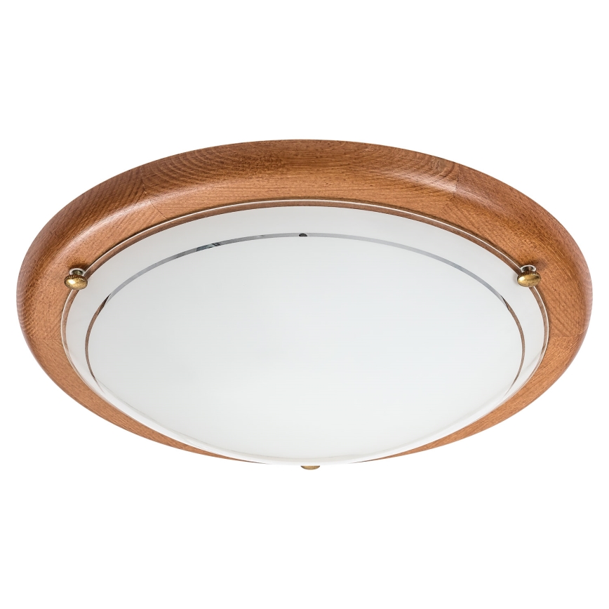 Brilagi - Stropna svetiljka ORBIS 1xE27/60W/230V, prečnik 30 cm, od borovine