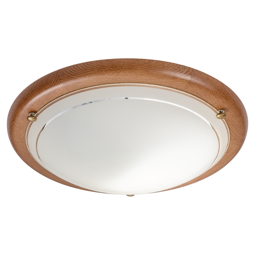 Brilagi - Stropna svetiljka ORBIS 1xE27/60W/230V, prečnik 30 cm, od borovine