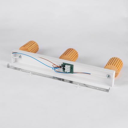 Brilagi - Stropno spot svetlo MODERN WOOD 3xGU10/8W/230V drvo/belo