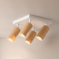 Brilagi - Stropno spot svetlo SELE SQUARE 4xGU10/30W/230V bela/dekor hrasta