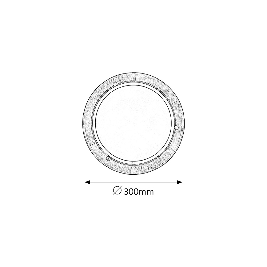 Brilagi - Stropno svetlo ORBIS 1xE27/60W/230V prečnik 30 cm borovina