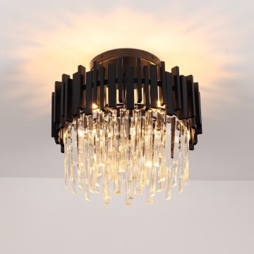 Brilagi - Stropno svetlo VERVE 6xE14/40W/230V prečnik 60 cm crna
