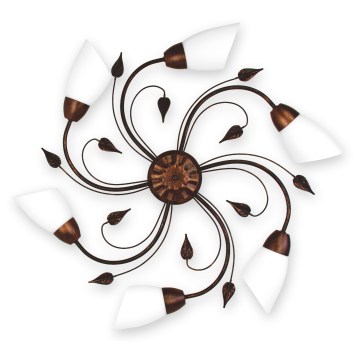 BRILAGI - Stropno svetlo WILLOW 6xE27/40W/230V prečnik 75 cm brončano