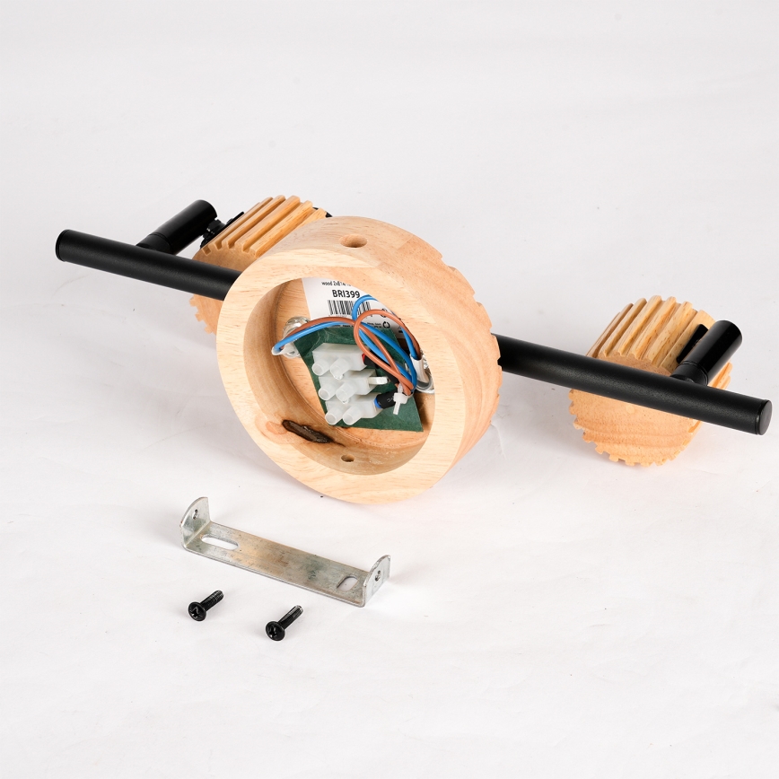 Brilagi - Tačkasto svetlo HYGGE 2xE14/15W/230V drvo/dimno