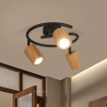 Brilagi - Tačkasto svetlo MODERN WOOD 3xGU10/8W/230V drvo/crna