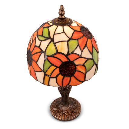 Brilagi - Tifani vitražna stolna lampa SUNFLOWER 1xE27/60W/230V