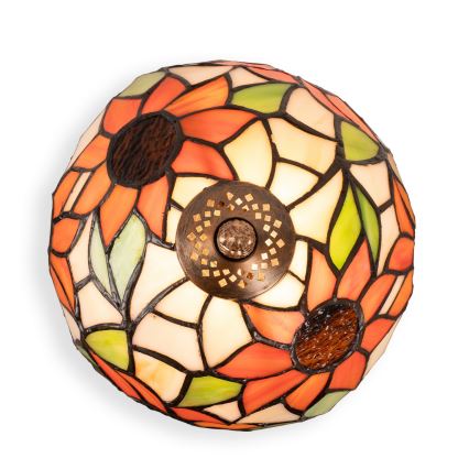 Brilagi - Tifani vitražna stolna lampa SUNFLOWER 1xE27/60W/230V