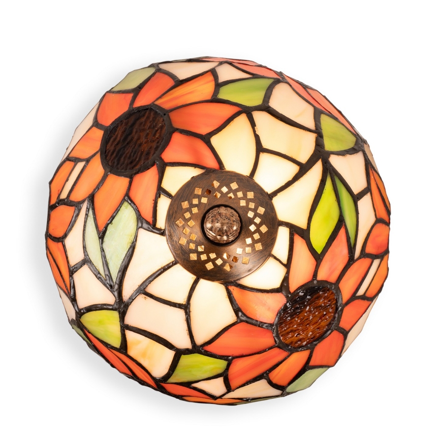 Brilagi - Tifani vitražna stolna lampa SUNFLOWER 1xE27/60W/230V