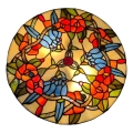 Brilagi - Tiffany vitražna plafonska lampa JUNGLE 3xE27/60W/230V prečnika 40 cm