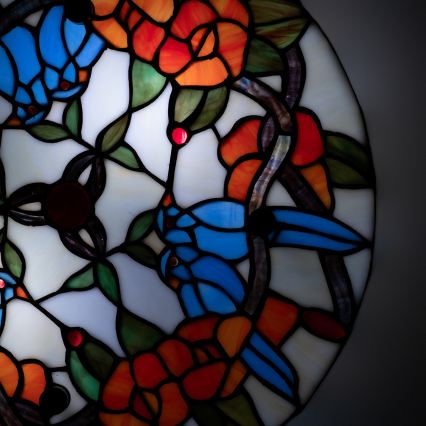 Brilagi - Tiffany vitražna plafonska lampa JUNGLE 3xE27/60W/230V prečnika 40 cm