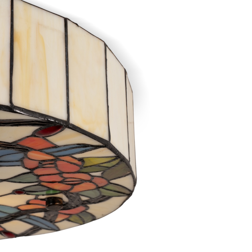 Brilagi - Tiffany vitražna plafonska lampa JUNGLE 3xE27/60W/230V prečnika 40 cm