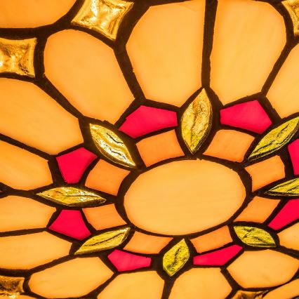 Brilagi - Tiffany vitražna plafonska lampa LUISA 2xE27/60W/230V prečnik 40 cm