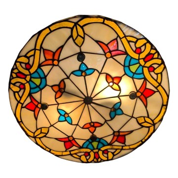 Brilagi - Tiffany vitražna plafonska lampa MIRABELLA 3xE27/60W/230V prečnik 40 cm